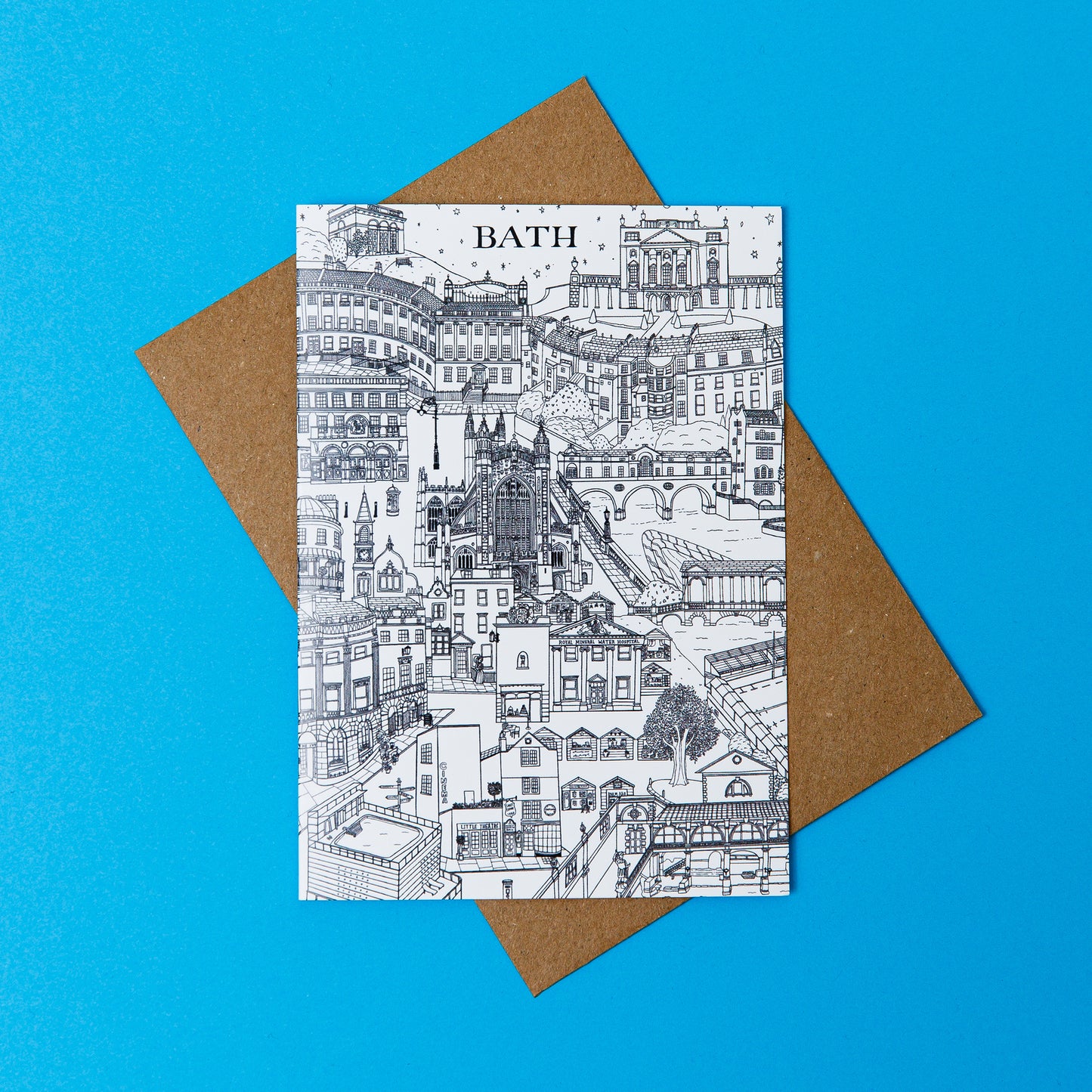 Bath Little Houses Card